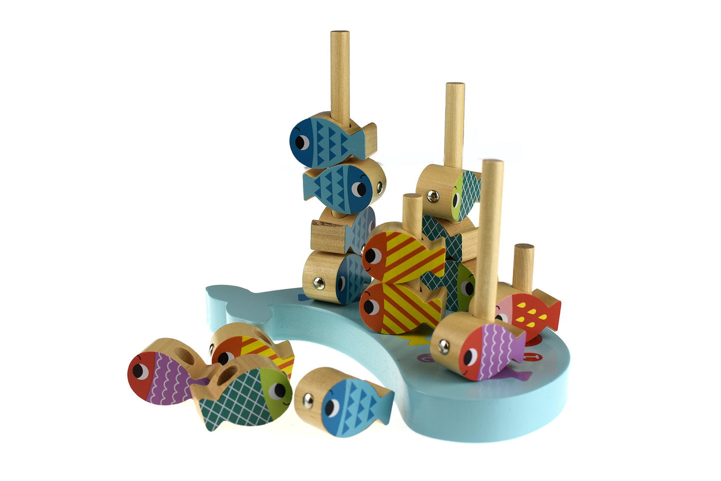 Multifunction Fishing and Stacking Game