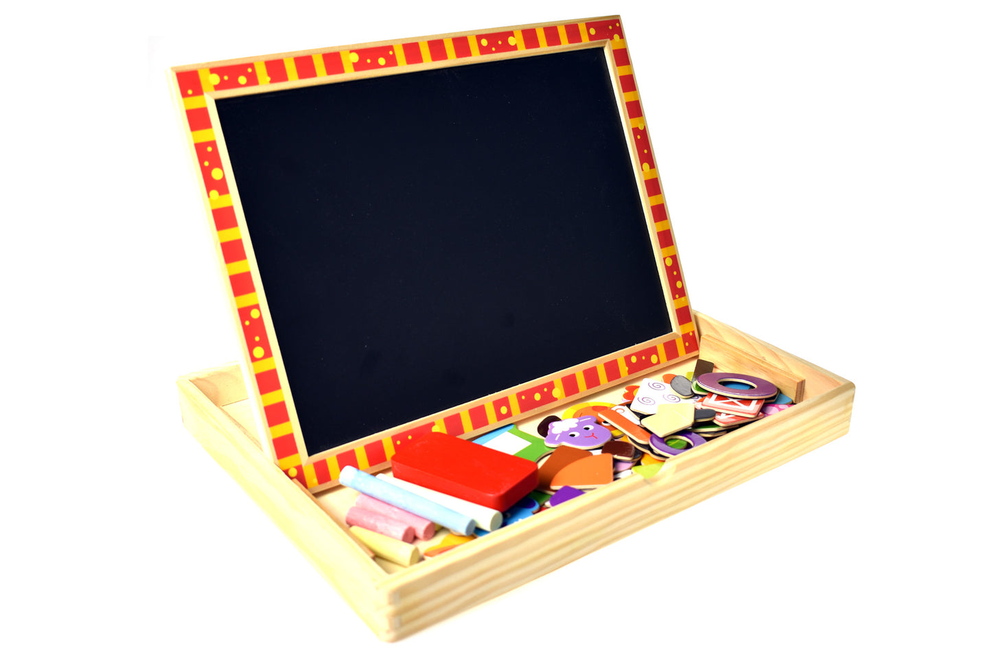 Magnetic Puzzle Box w/Chalkboard - Farm