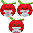 The Teacher Appreciation Crochet Apple Gift Set – Handmade “Thank You for Helping Me Grow” (3 Pack)