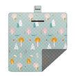 The Hare's Grove Waterproof Picnic Blanket 200x200cm – Foldable Extra Large Family Mat for Indoor & Outdoor Picnics (Portable Carry Design)