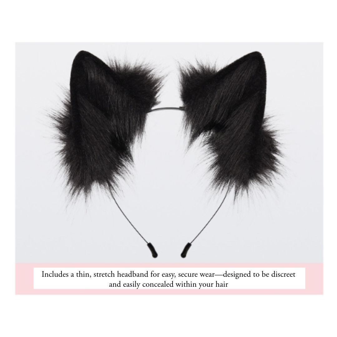 Reddish-Brown Fox Costume Set 4-Piece – Furry Mask, Ears, Tail & Paws Cosplay Kit