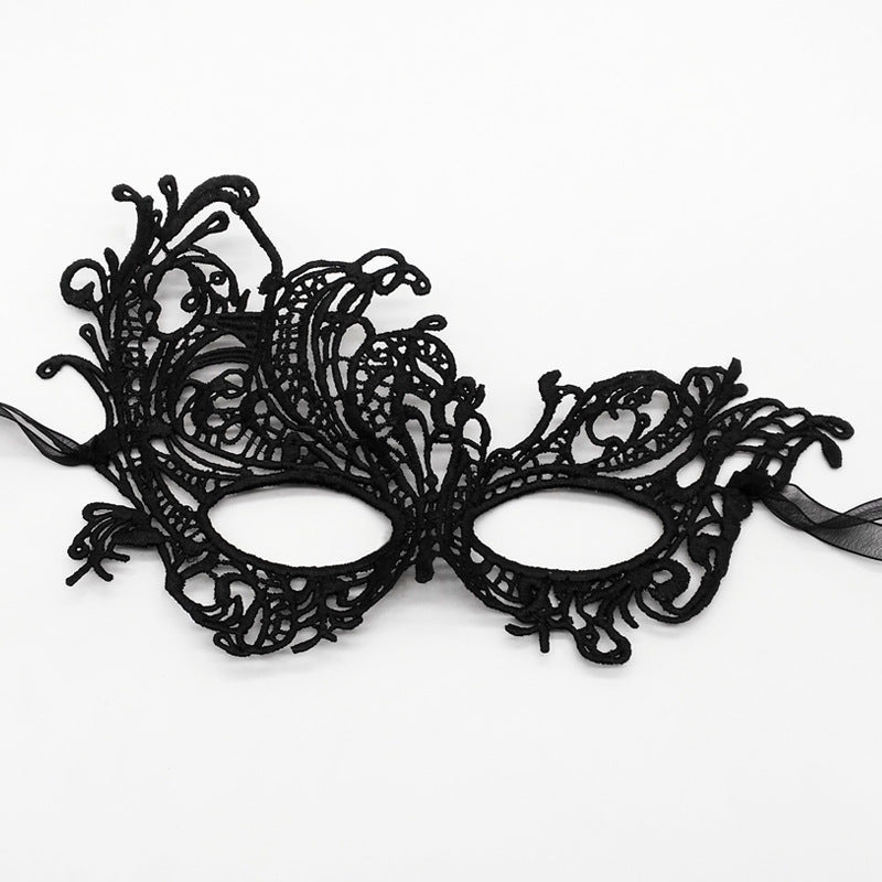Venetian Lace Masquerade Mask for Women – Elegant Black Gold Silver Party Mask