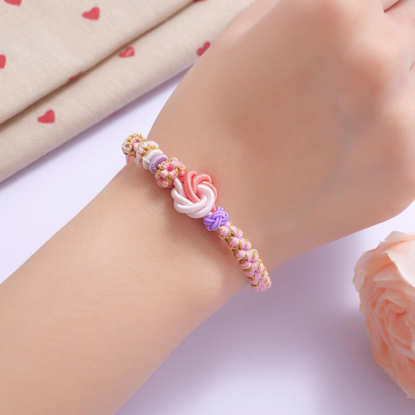 Blossom Knot Adjustable Bracelet for Granddaughter – Meaningful Gift of Love & Strength