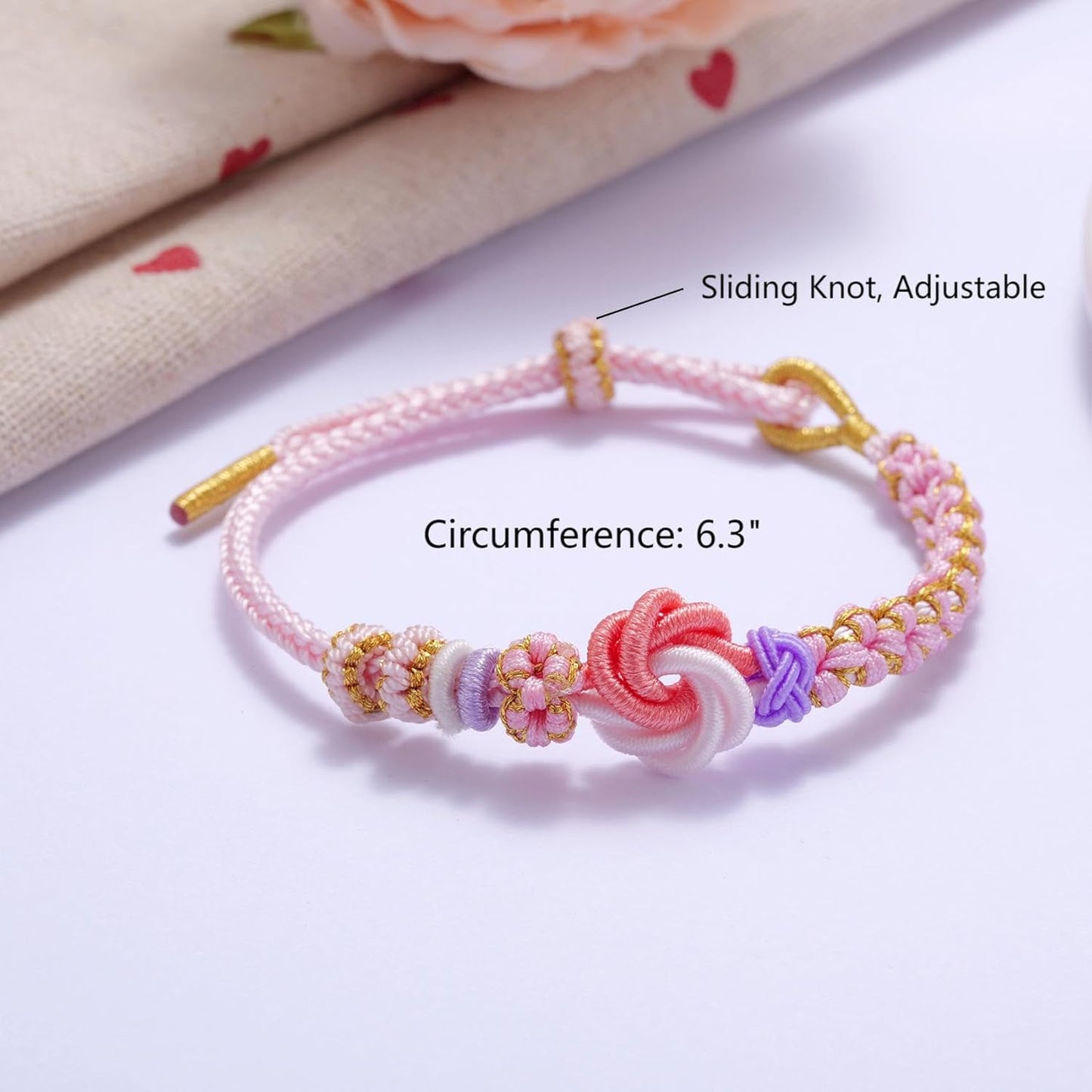 Blossom Knot Adjustable Bracelet for Granddaughter – Meaningful Gift of Love & Strength