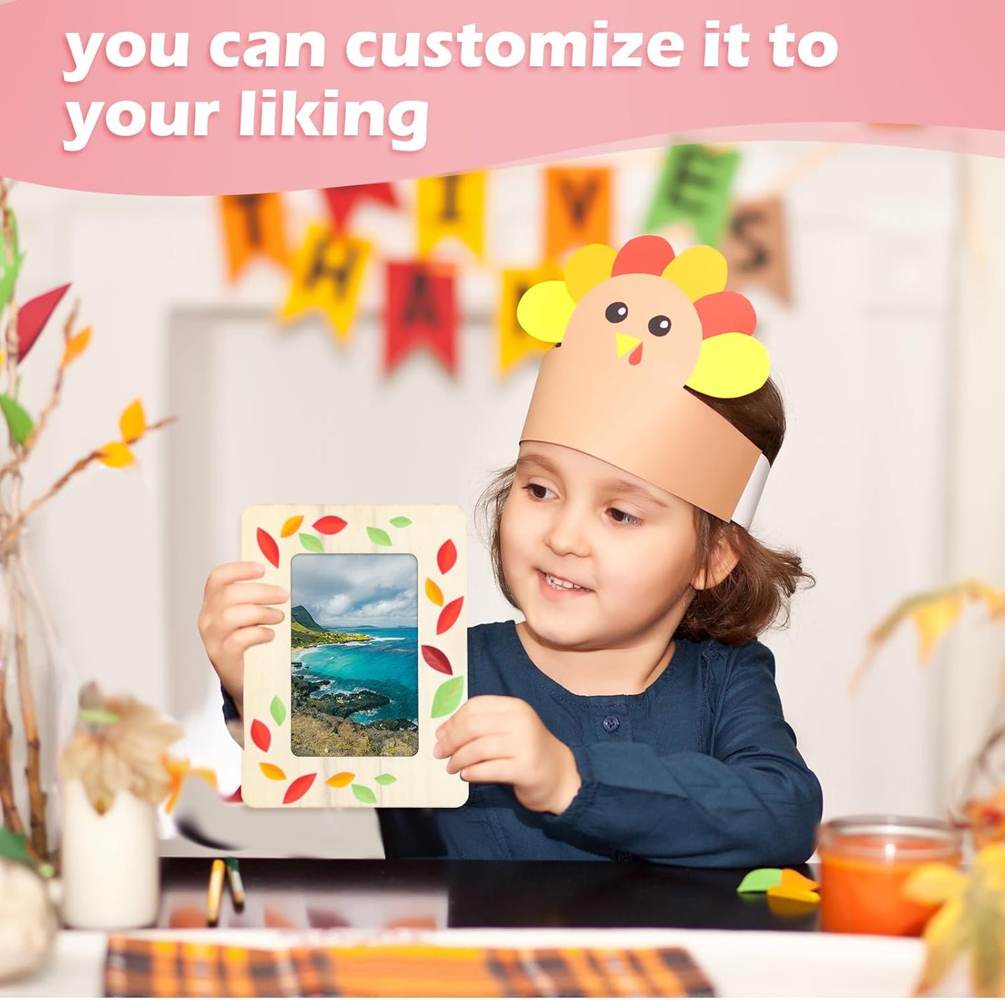 24 Pack Unfinished Wooden Photo Frames 3x5 – DIY Paintable Craft Frames for Kids, Classroom Projects & Personalised Gifts