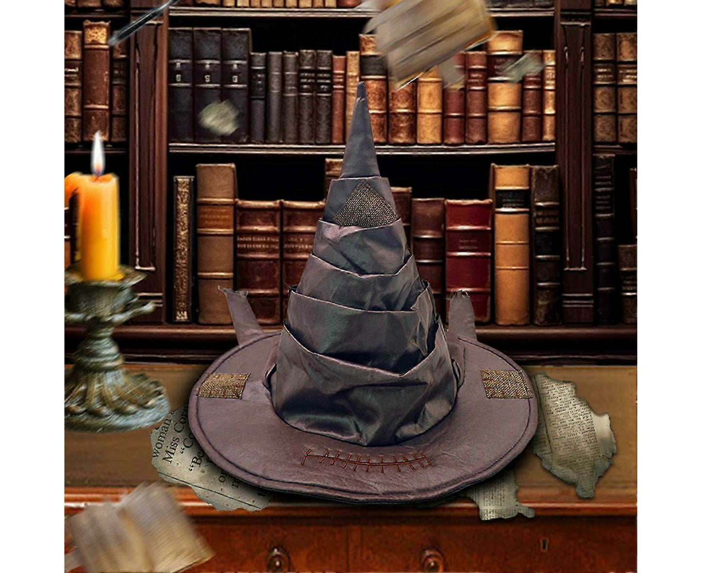 Retro Wizard Hat – Rustic Witch Hat for Earth Mage, Cosplay & Halloween Costume Dress-Up