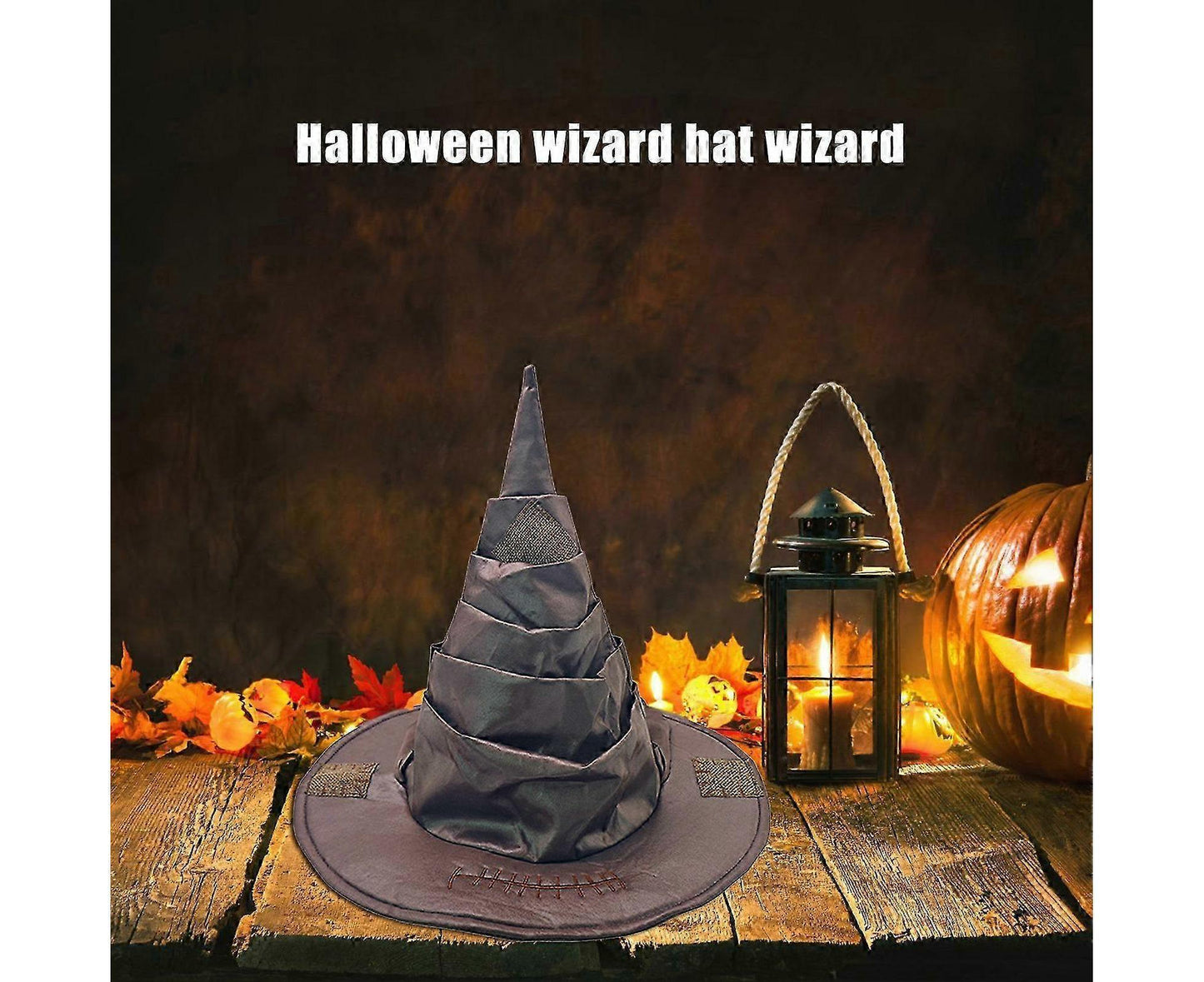 Retro Wizard Hat – Rustic Witch Hat for Earth Mage, Cosplay & Halloween Costume Dress-Up