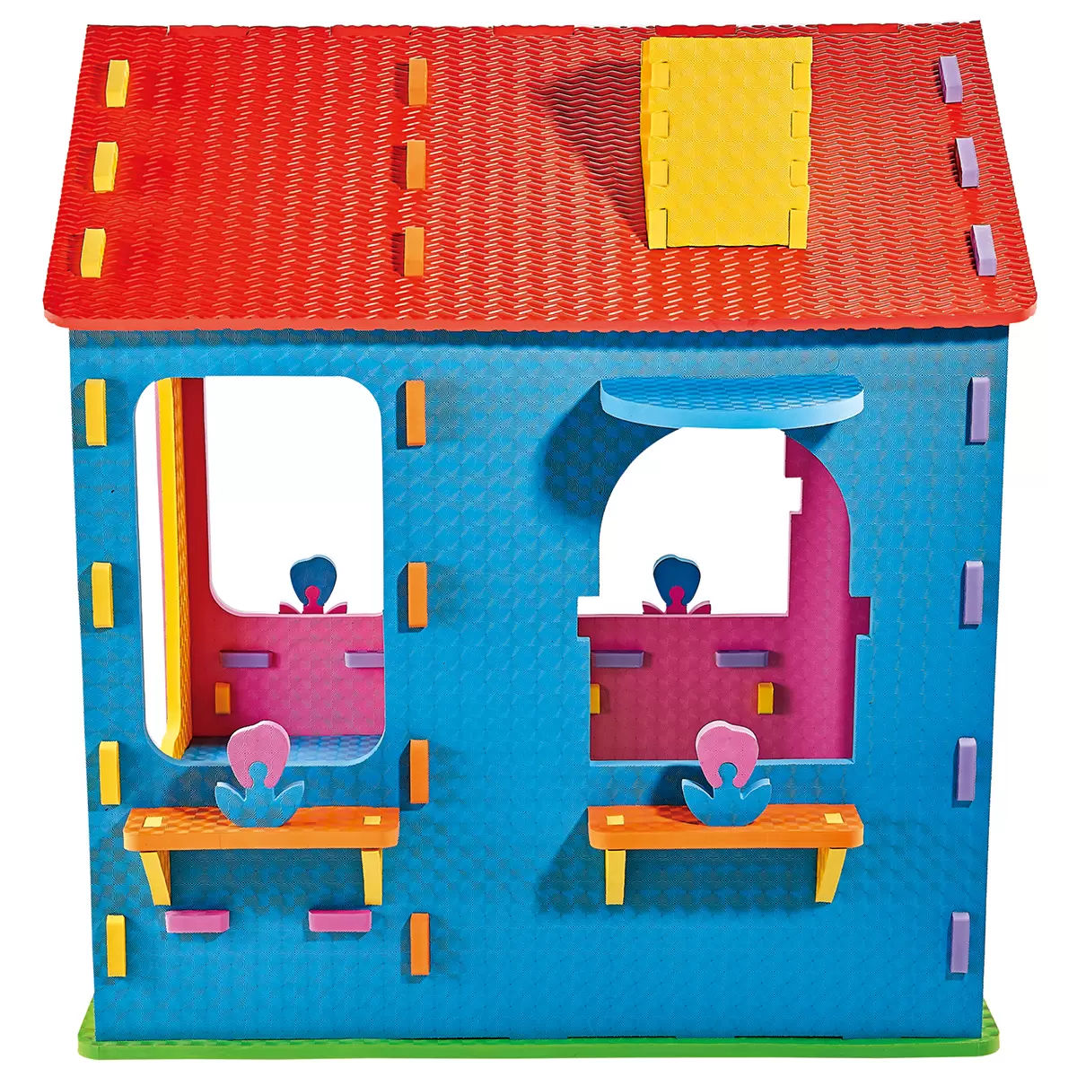 Kids EVA Foam Playhouse – Soft Indoor Playhouse with 2-Room Design