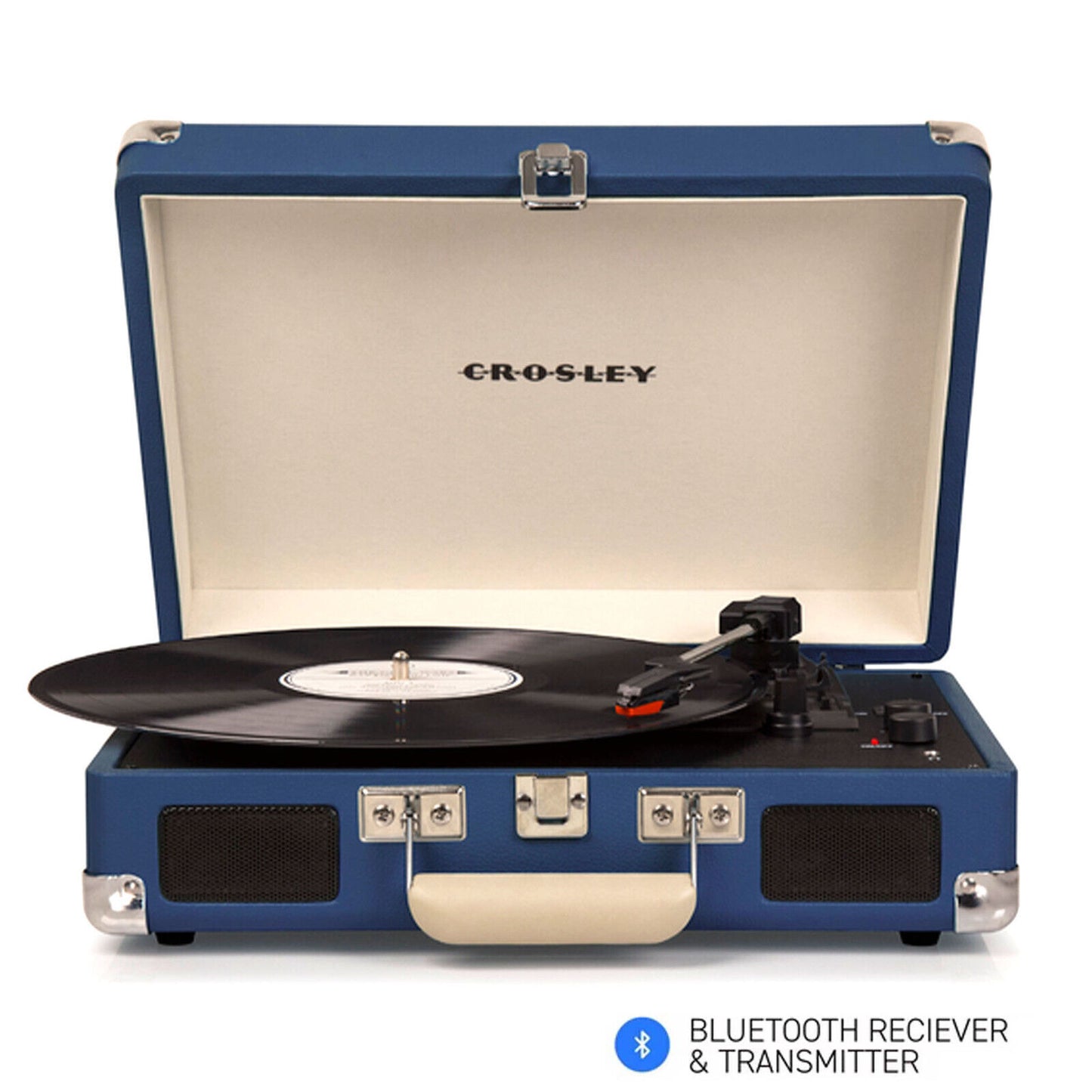 Crosley Cruiser Plus - Bluetooth Portable Turntable 3 Speed Blue