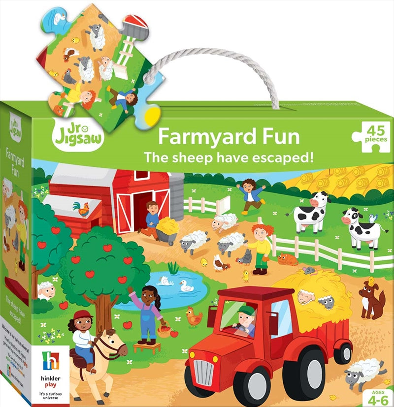 Junior Farmyard Fun: The Sheep Have Escaped! 45 Piece Jigsaw Puzzle