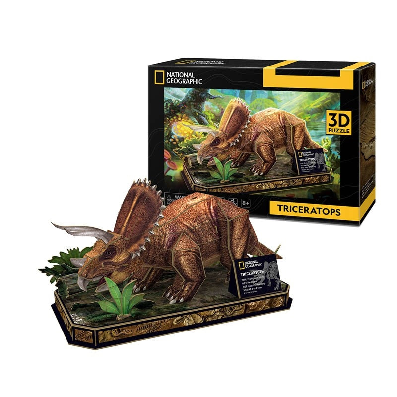 National Geographic Triceratops 3D Puzzle 44 Piece