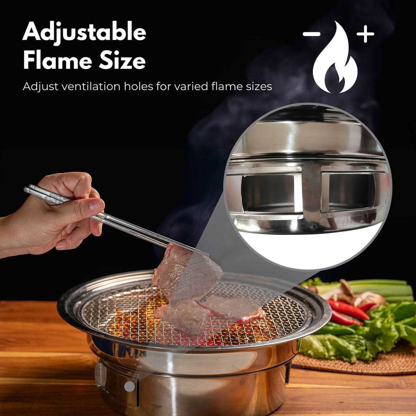 Multifunctional Camping Charcoal BBQ Grill Stove