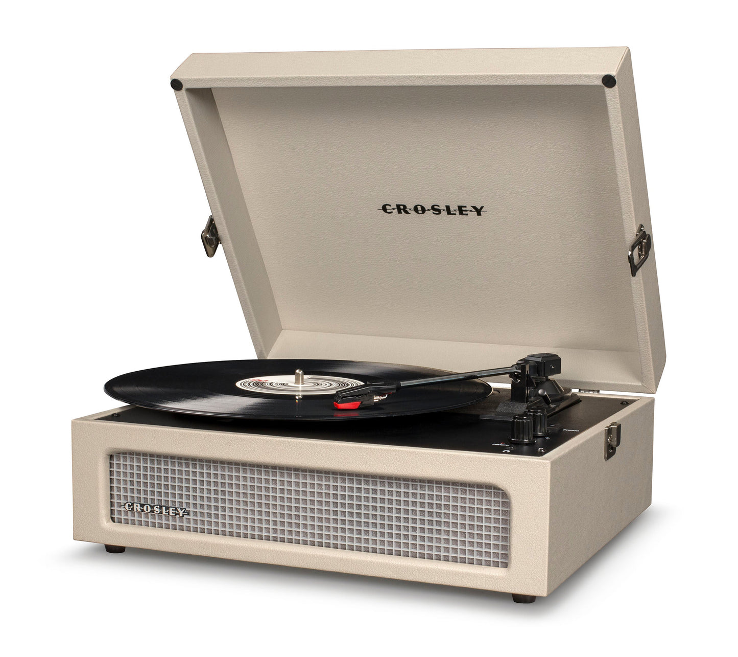 Crosley Voyager Dune - Bluetooth Portable Turntable & Crosley Record Storage Crate