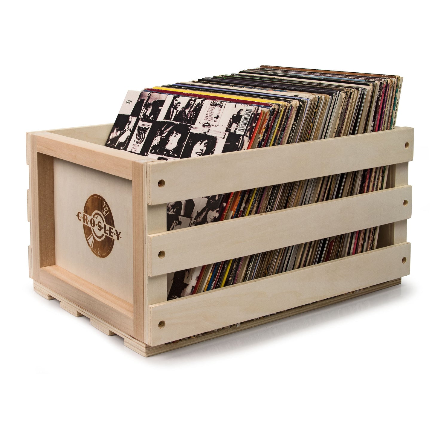 Crosley Voyager Dune - Bluetooth Portable Turntable & Crosley Record Storage Crate