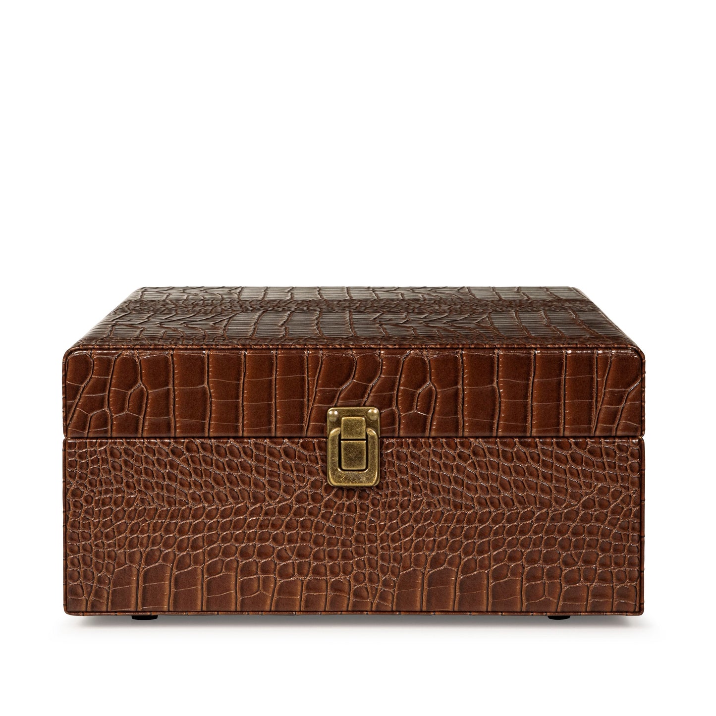 Crosley Voyager Brown Croc - Bluetooth Portable Turntable with Crosley Record Storage Display Stand