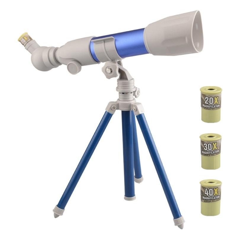 Kids Beginner Telescope – Science & Nature Exploration Toy (Type B – Blue)