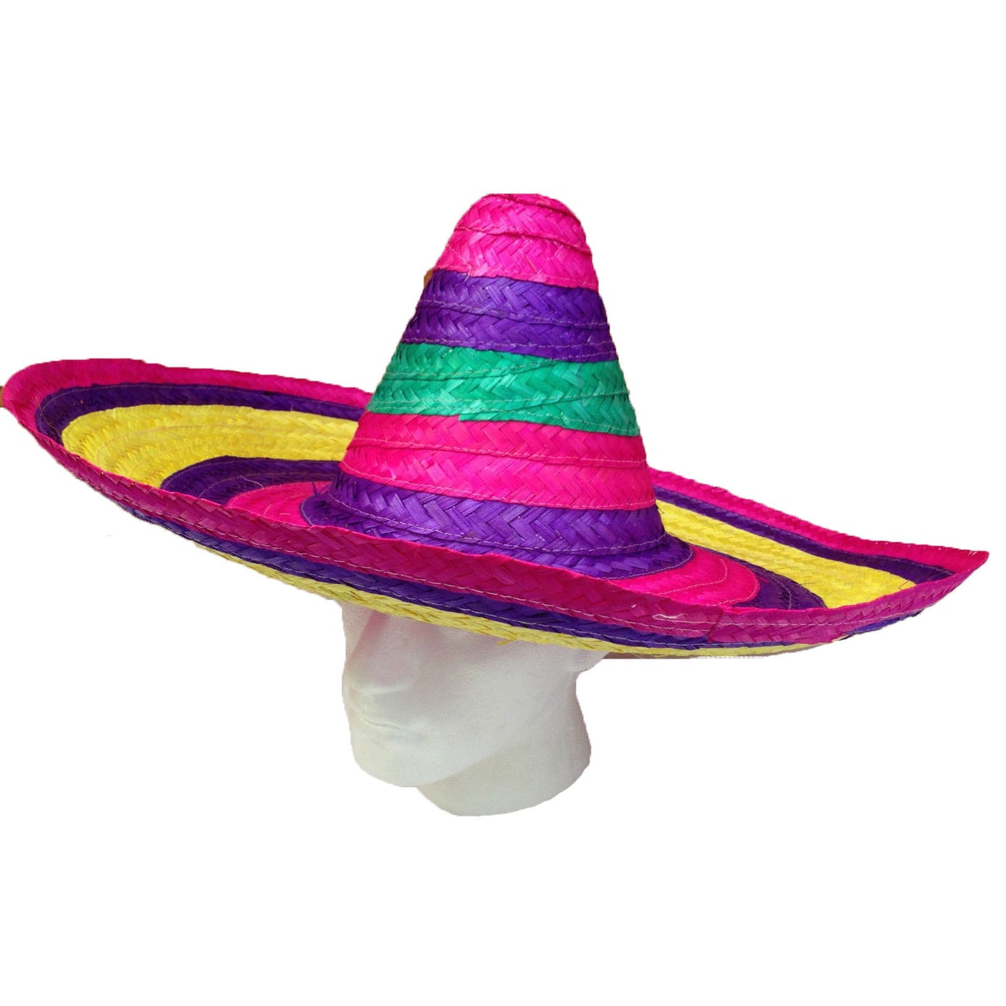 Mexican Sombrero Rainbow Straw Hat Party Costume