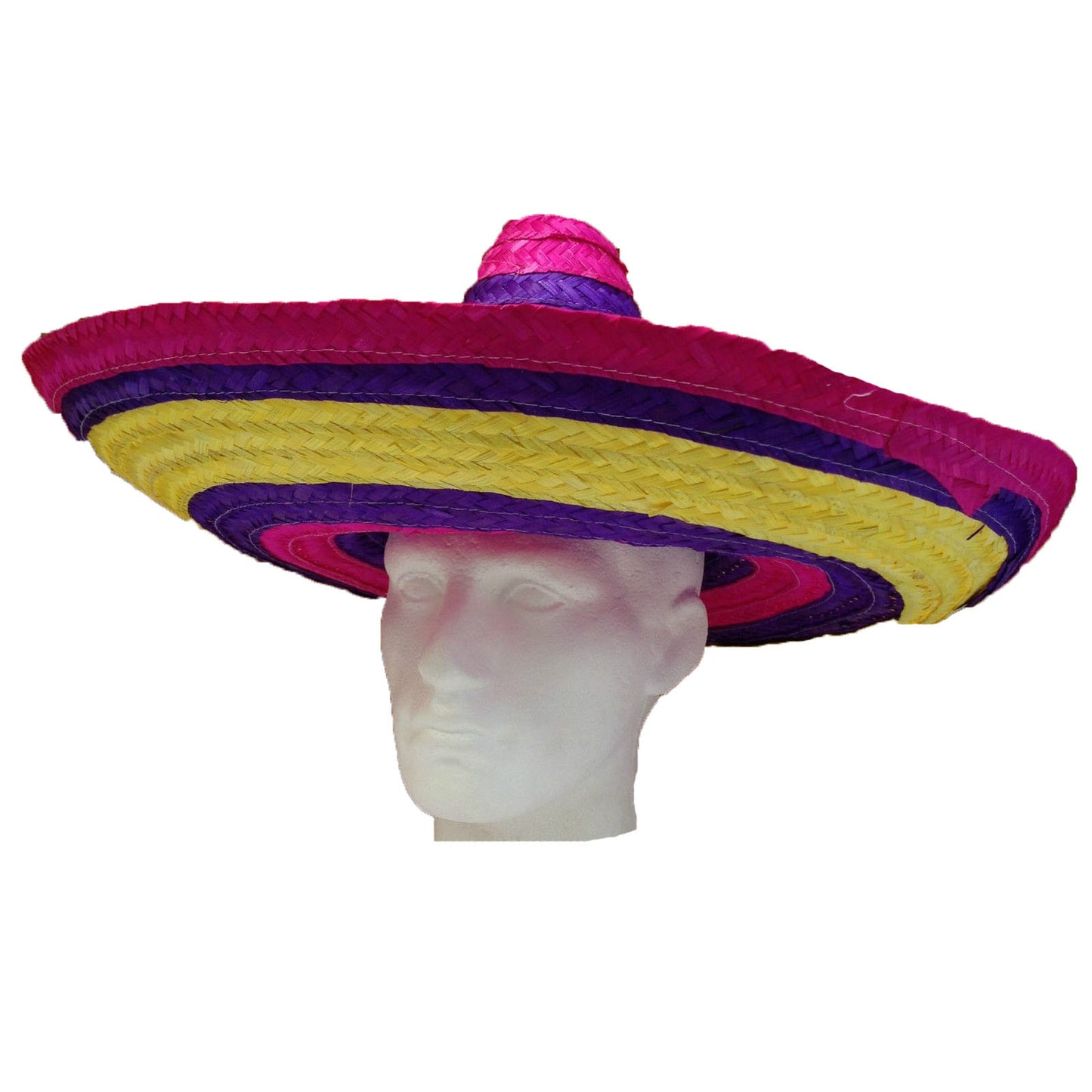Mexican Sombrero Rainbow Straw Hat Party Costume