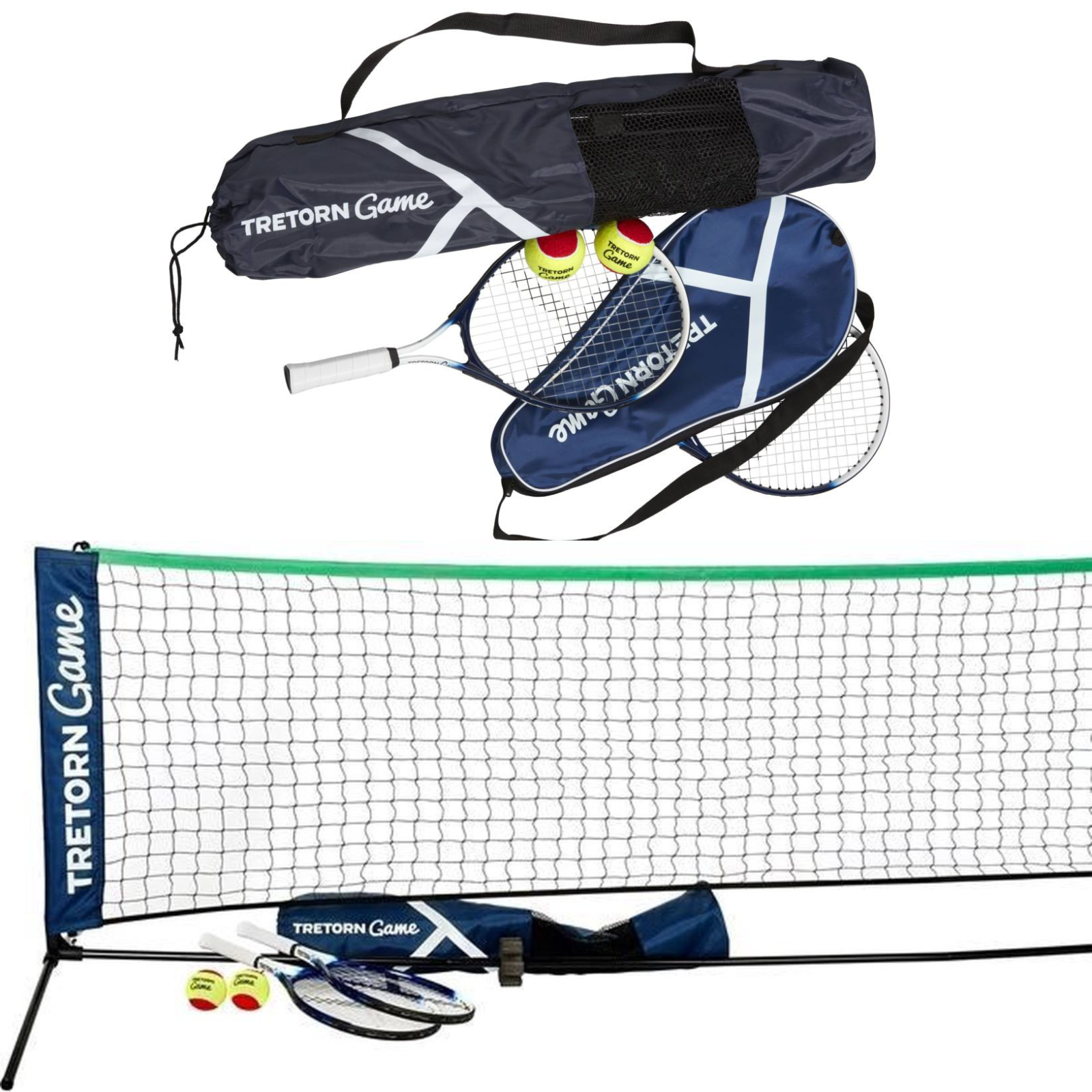 Tretorn Game - Portable Tennis Kit (*Suitable for Badminton & Volleyball)
