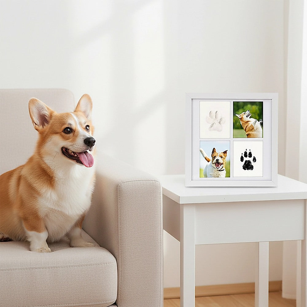 Pet Paw Print Kit DIY Photo Frame for Dogs & Cats Keepsake