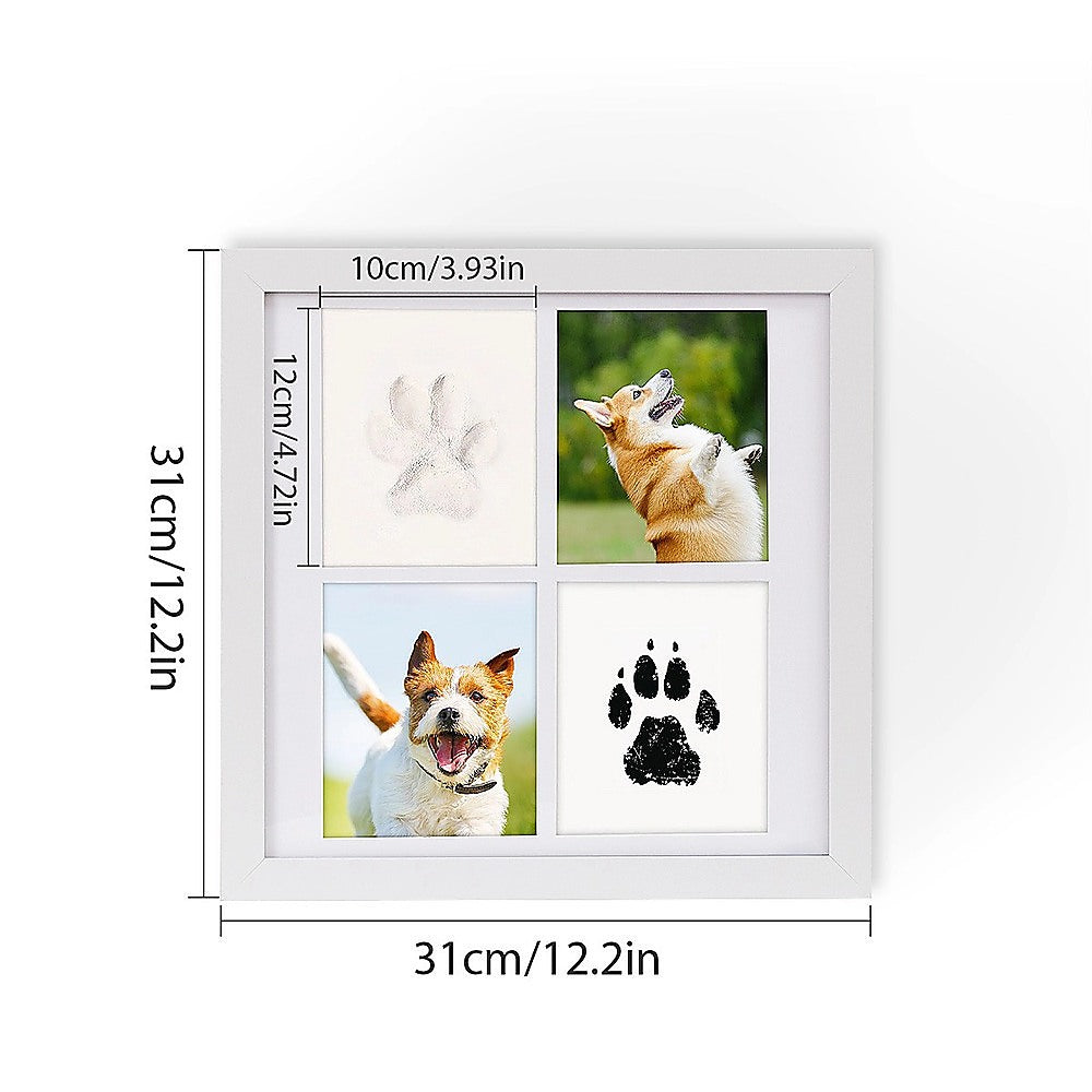 Pet Paw Print Kit DIY Photo Frame for Dogs & Cats Keepsake