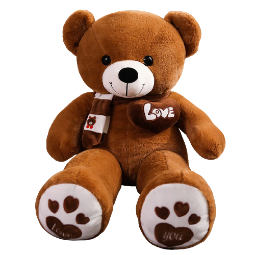 Cocoa The Giant Teddy Bear - 100 cm Brown Soft Plush Snuggle Bear