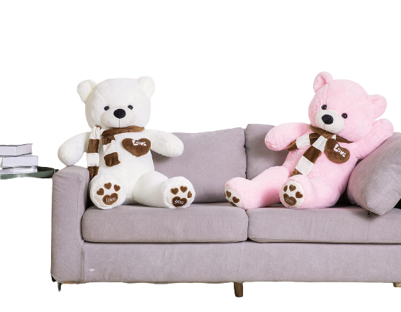 Candy The Giant Teddy Bear - 100 cm Pink Soft Plush Snuggle Bear