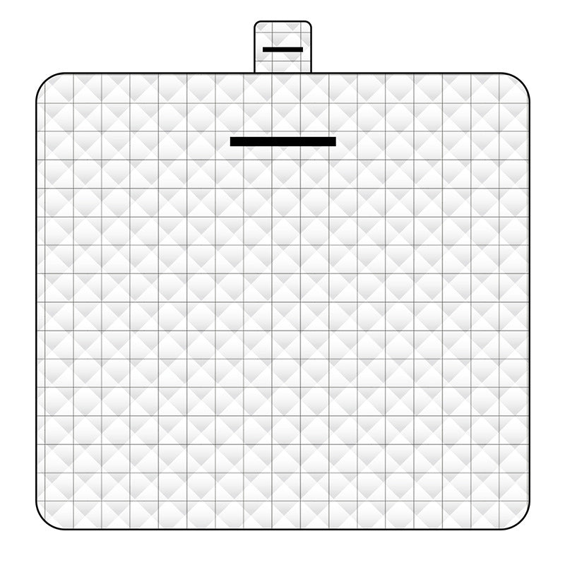 White Plaid Waterproof Outdoor Picnic Blanket – Thickened & Foldable Mat (150x200cm)