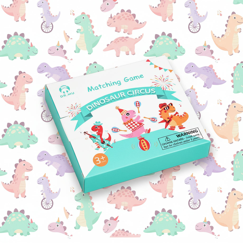 Dinosaur Circus Matching Game – Match & Race Card Game