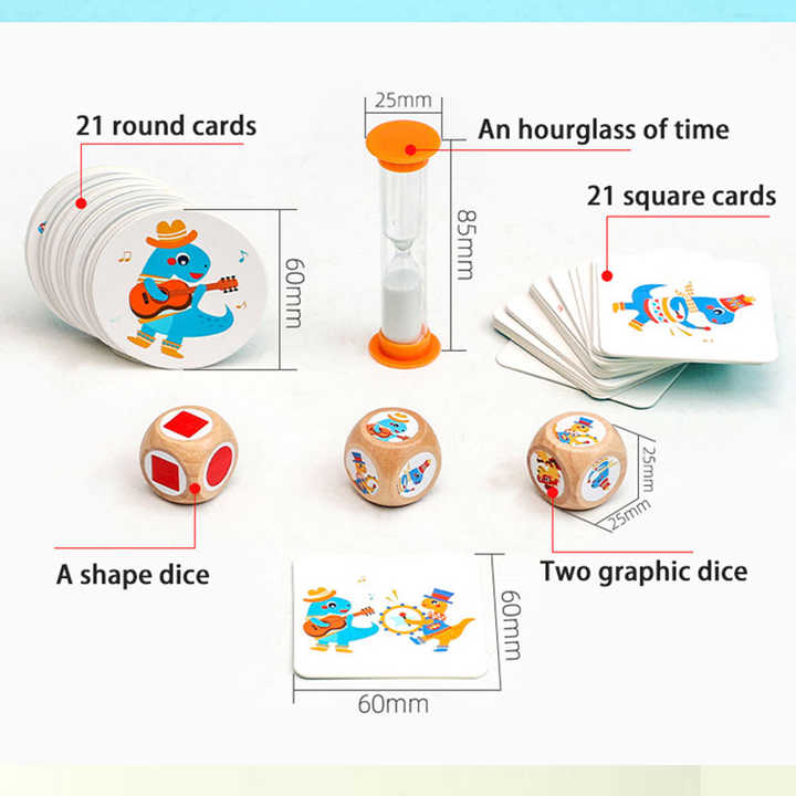 Dinosaur Circus Matching Game – Match & Race Card Game