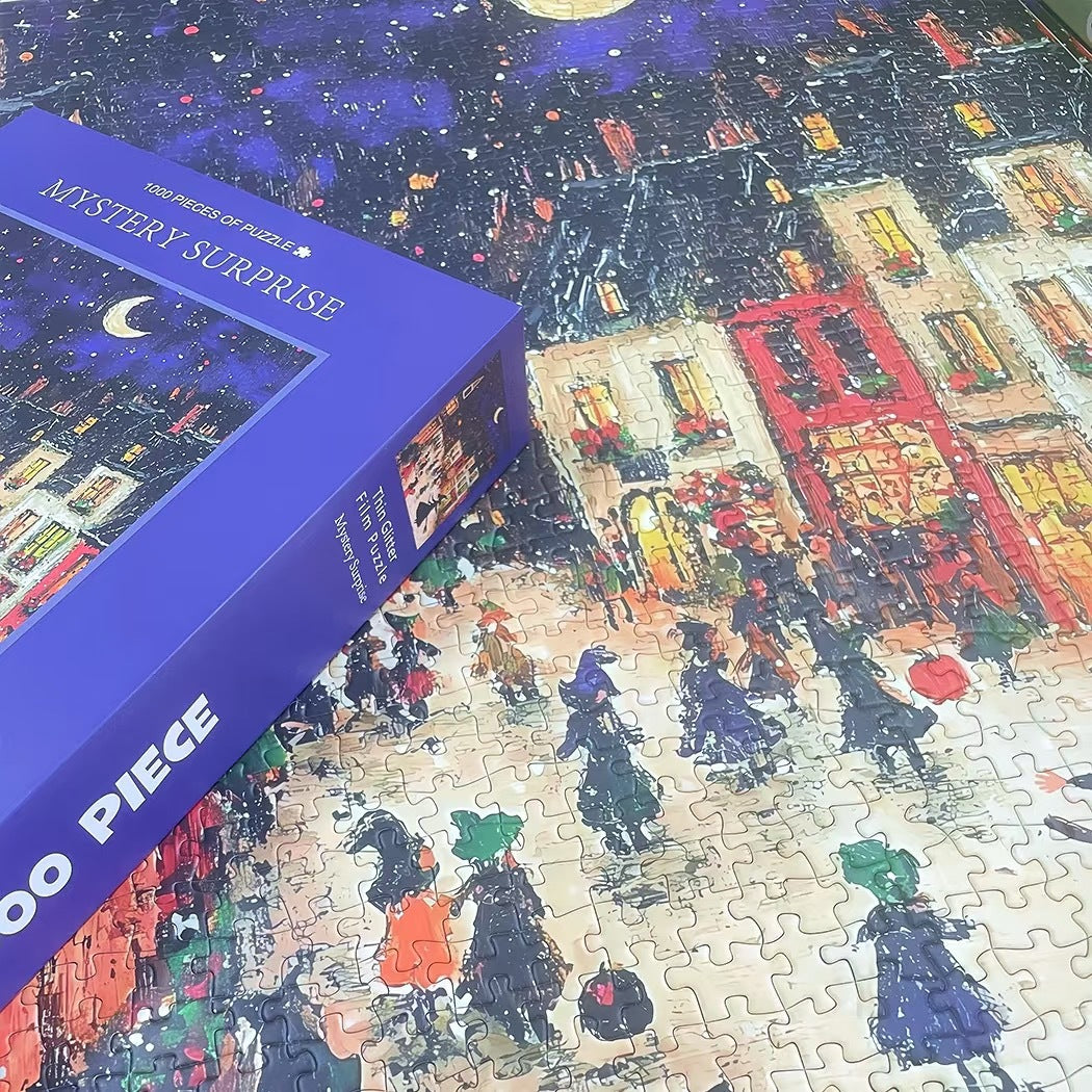 Mystery Surprise – 1000 Piece Fine Art Premium Blue Jigsaw Puzzle