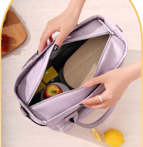Forest Green Chic Insulated Lunch Tote Bag – Large Capacity Quilted Cooler Tote