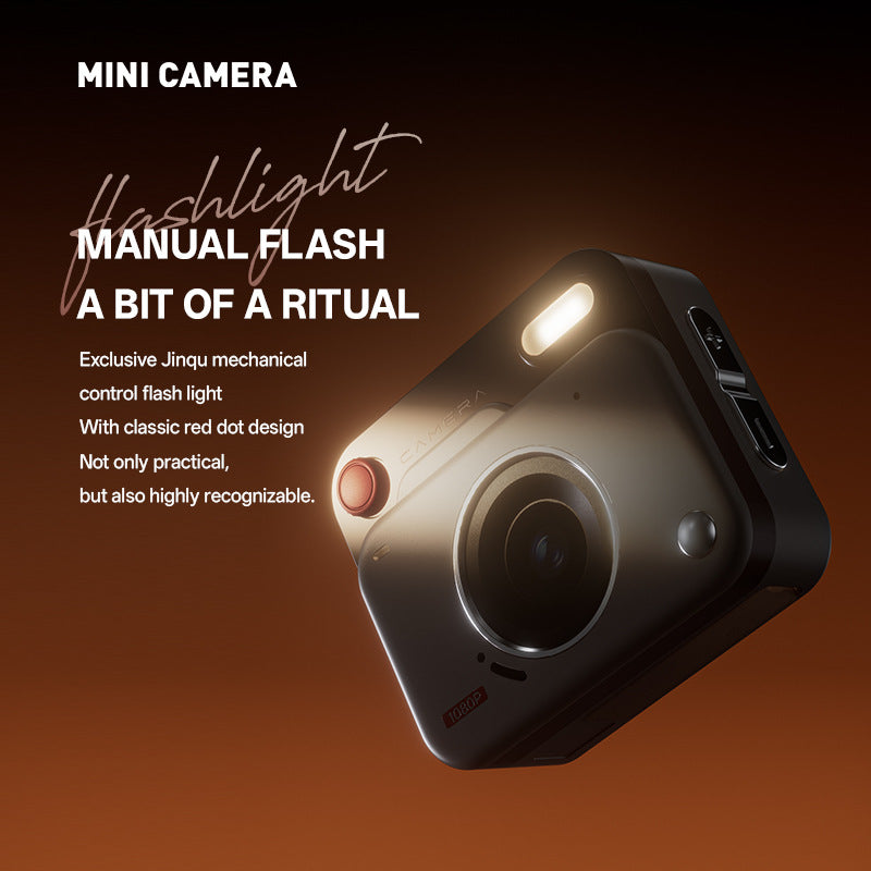 Mini Retro Digital Camera Keychain – 48MP Photos & 1080P HD Video Travel Camera with Filters & Flash (Green)