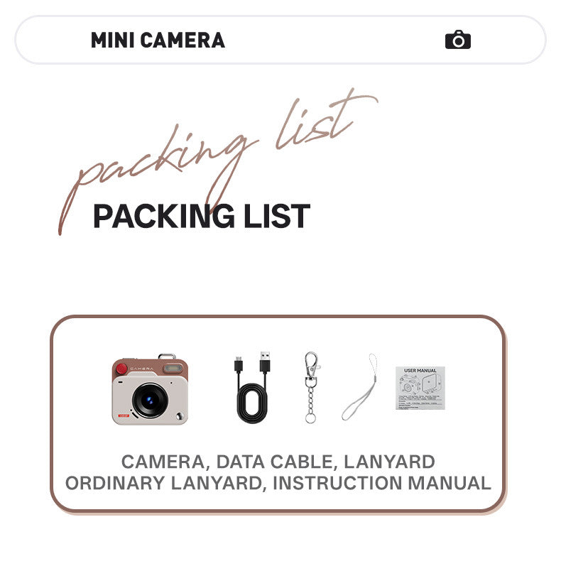 Mini Retro Digital Camera Keychain – 48MP Photos & 1080P HD Video Travel Camera with Filters & Flash (Green)