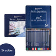 Giorgione Artist Aquarelle Watercolour Pencils – 24-Colour Water-Soluble Set with Tin Case