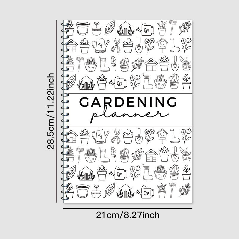 Garden Planner Journal & Plant Care Log Book with Layout Grids Watering Schedule and Budget Tracker
