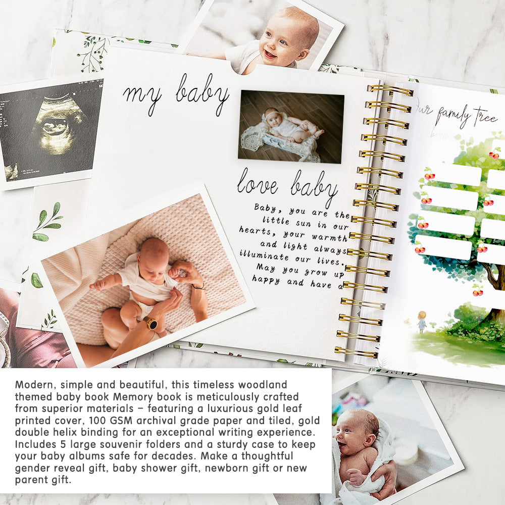Hello Baby: Your First Years Story – Baby Memory Book & Milestone Keepsake (Mama Bear & Cub Edition)