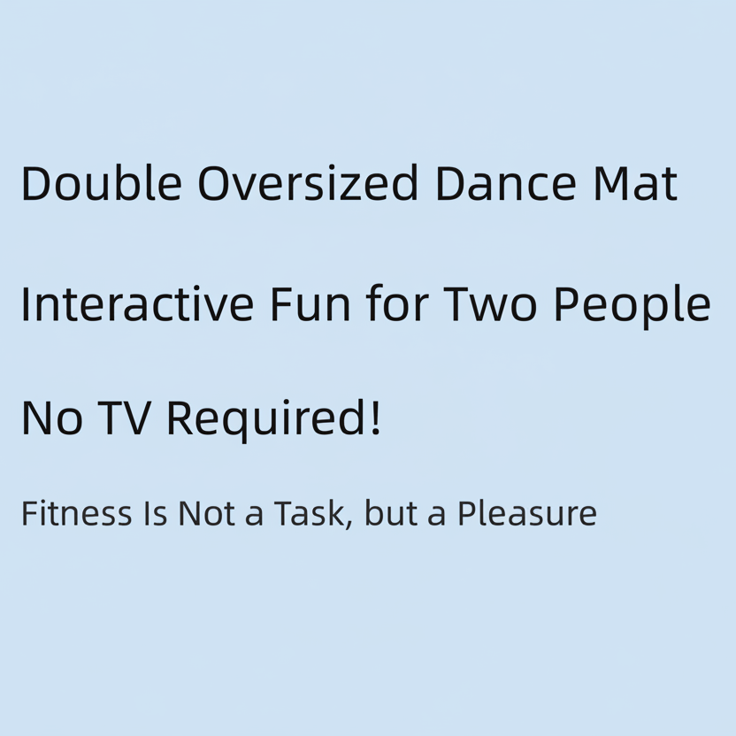 Kids Dual Player Dance Mat – Extra-Large Electronic Music Game Pad with Lights & Rhythm Modes