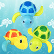 Wind-Up Swimming Turtles Bath Toy Set (3-Pack)