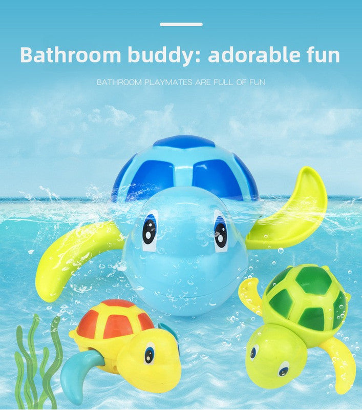 Wind-Up Swimming Turtles Bath Toy Set (3-Pack)