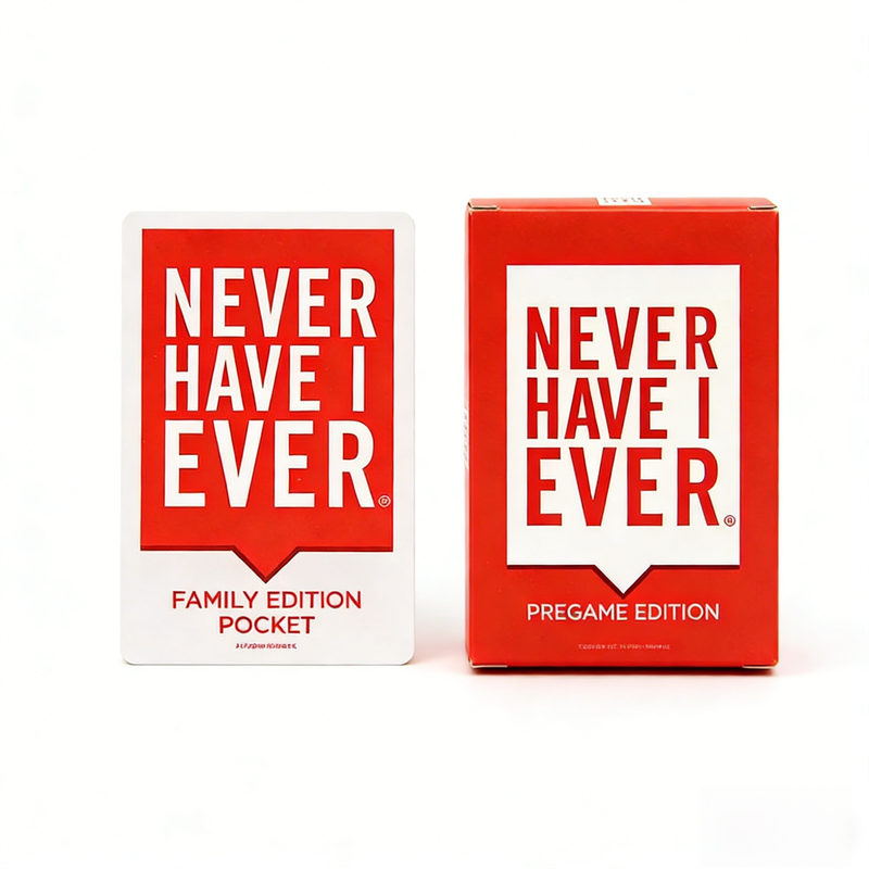 Never Have I Ever – Family Edition (Red & White 2-Pack Card Set)