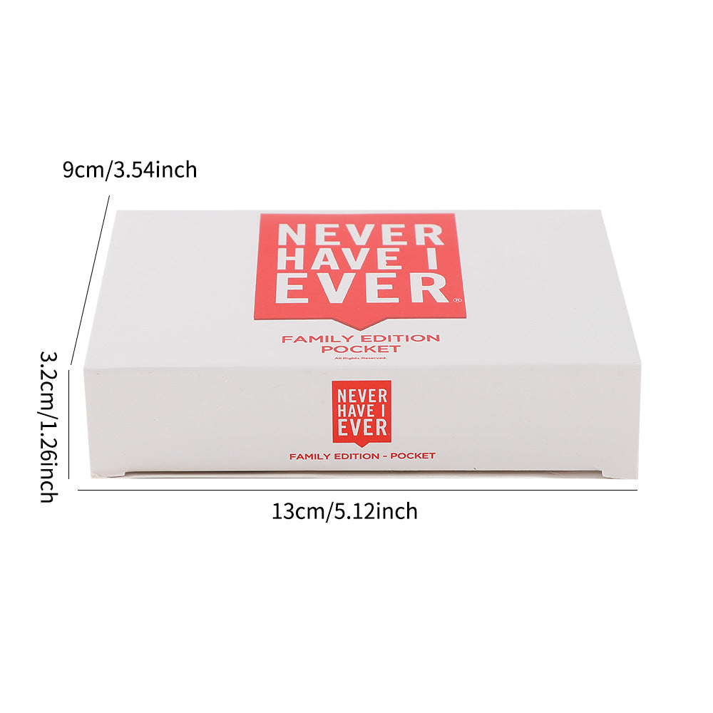 Never Have I Ever – Family Edition (Red & White 2-Pack Card Set)