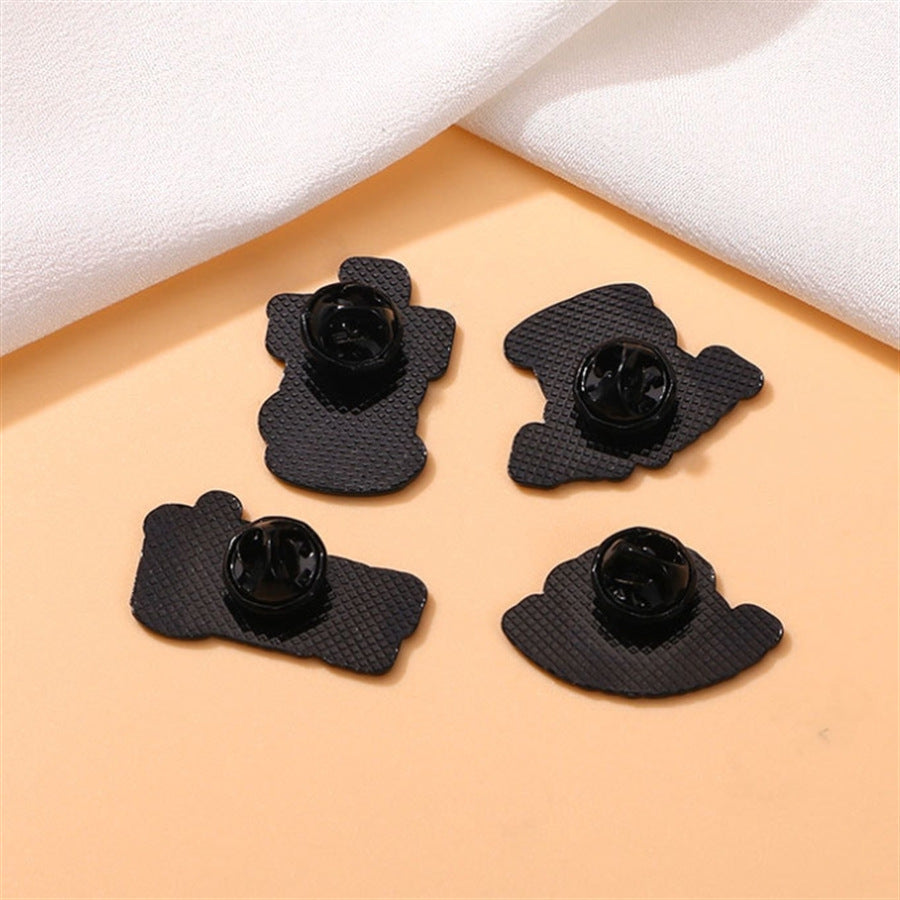 Coffee Lover Enamel Pin Set 4 Pack – Cute Coffee Cup Lapel Pins for Bags, Jackets & Accessories