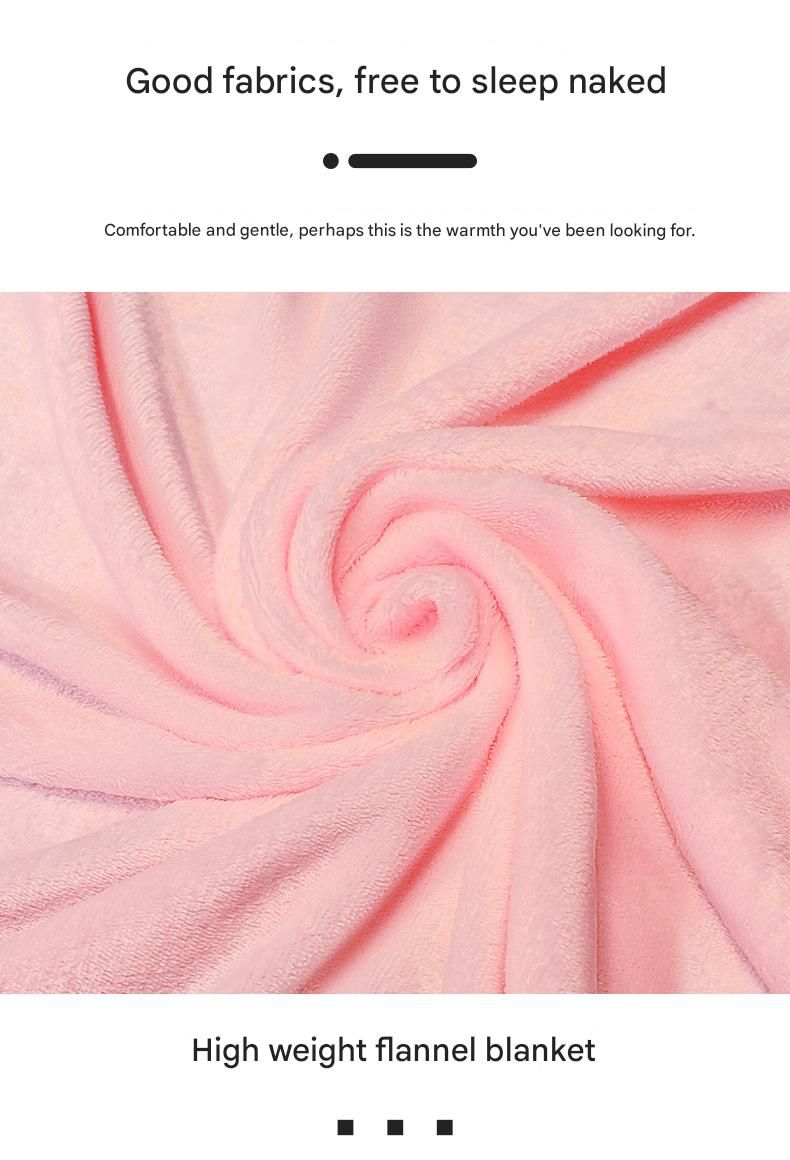 Strawberry Cartoon Roll-Up Blanket & Pillow – Plush Flannel Travel Throw 100 x 170cm
