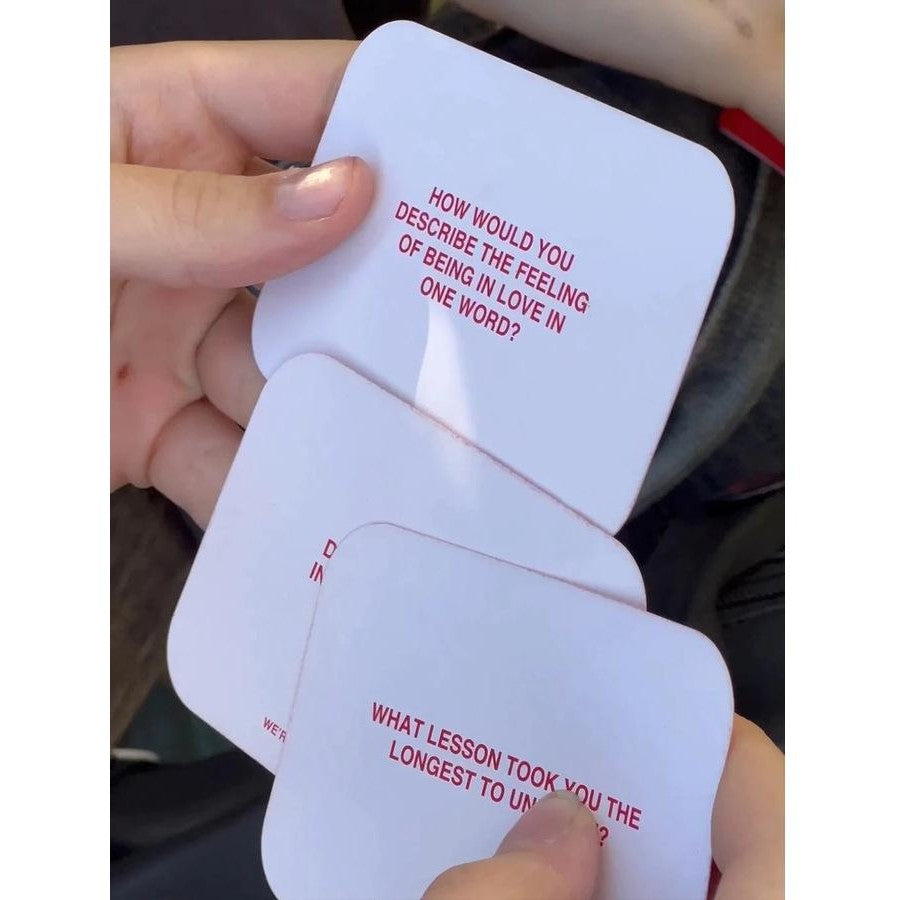 The We're Not Really Strangers Card Game – Deep Conversation & Relationship Building Game Close-up of Cards