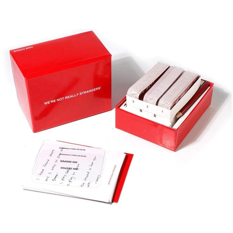The We're Not Really Strangers Card Game – Deep Conversation & Relationship Building Game Close-up of Contents