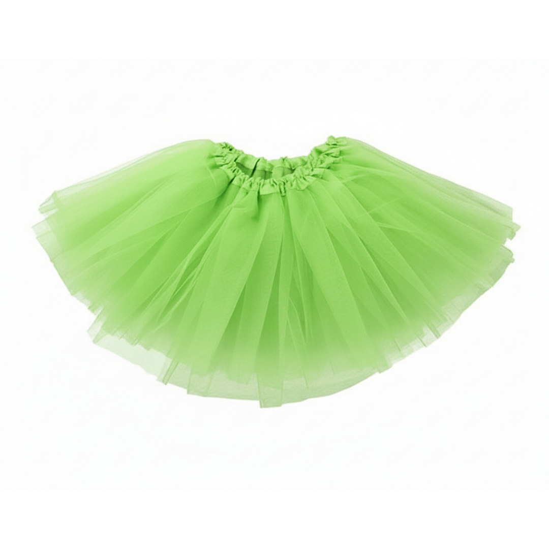The Women’s 3-Layer Tulle Tutu Skirt – Adult Costume Dress-Up Ballet Party Skirt for 80s Themes, Festivals & Dancewear – Fruit Green