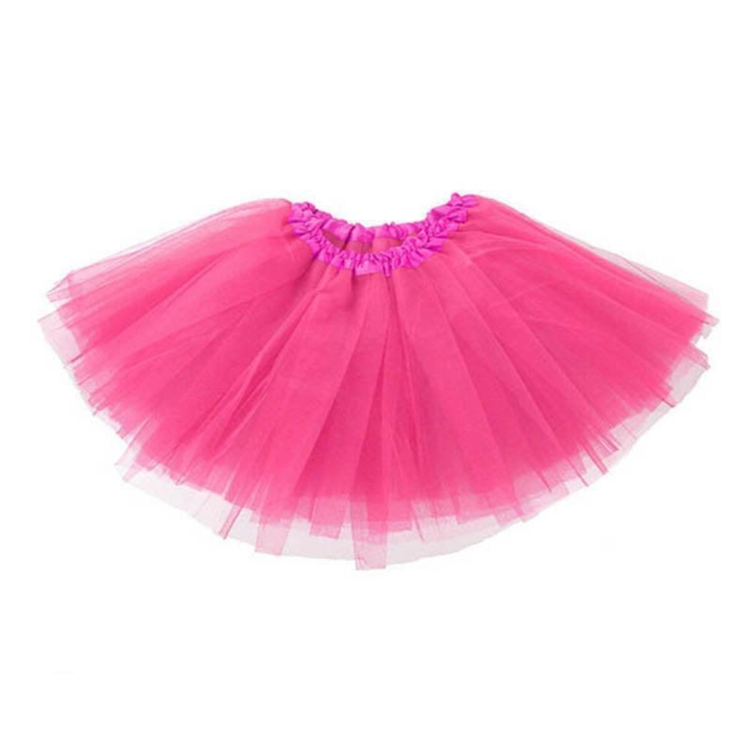 The Women’s 3-Layer Tulle Tutu Skirt – Adult Costume Dress-Up Ballet Party Skirt for 80s Themes, Festivals & Dancewear – Rose Red