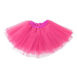 The Women’s 3-Layer Tulle Tutu Skirt – Adult Costume Dress-Up Ballet Party Skirt for 80s Themes, Festivals & Dancewear – Rose Red