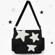 The Y2K Star Canvas Messenger Bag – Aesthetic Crossbody Shoulder Tote Bag with Multiple Pockets for Everyday, Travel & Uni
